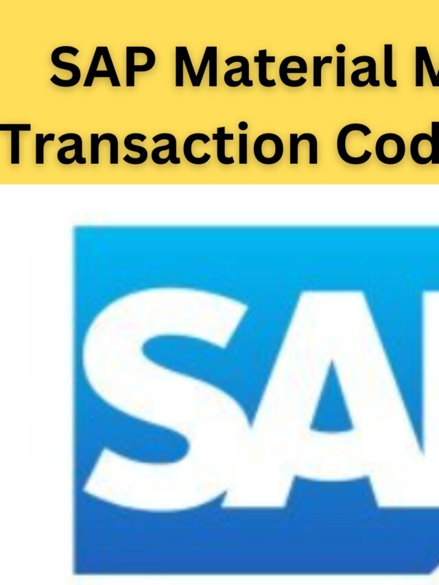 SAP Material Management Transaction Code List(T-code)