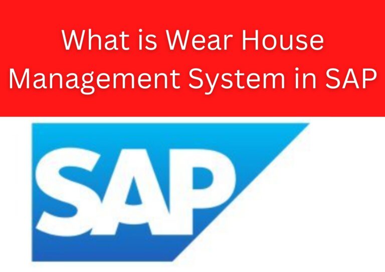 What is Wear House Management System in SAP